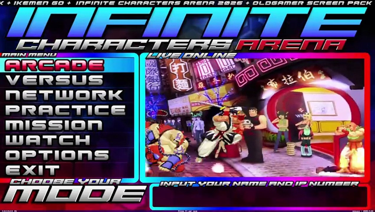 [Ikemen Go ScreenPack] Infinite Characters Arena Release