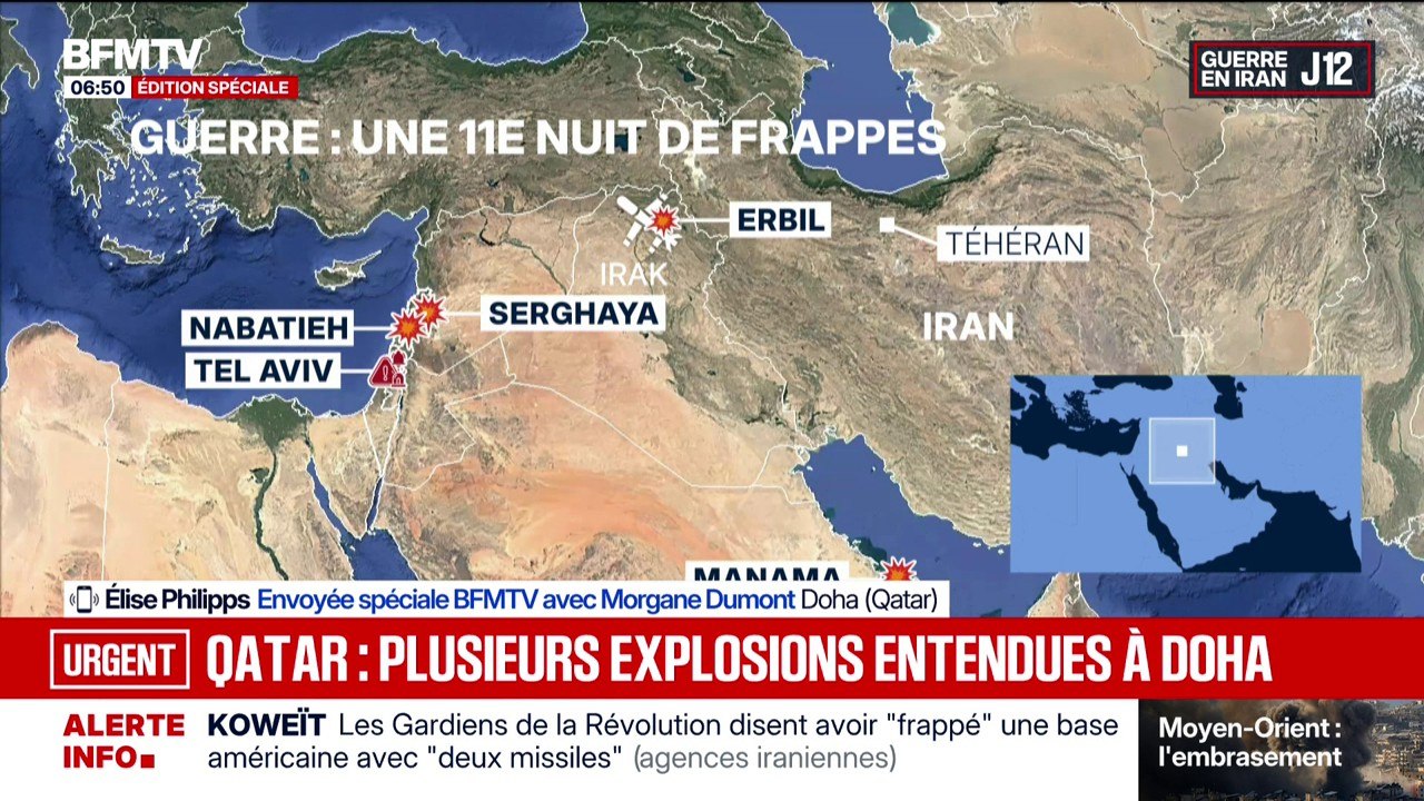 Guerre au Moyen-Orient: plusieurs explosions entendues à Doha (Qatar)