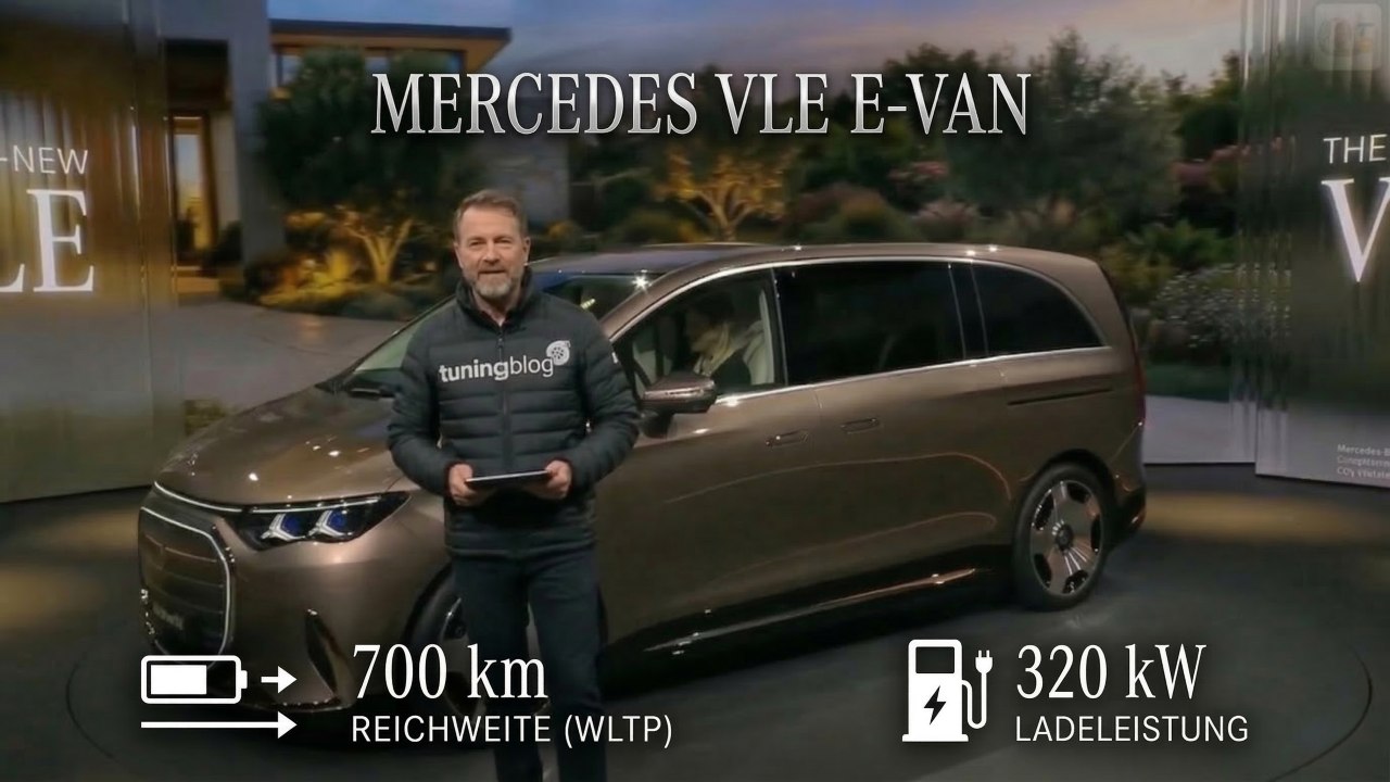 Mercedes VLE 300: Neuer Premium-Elektro-Van mit 800-Volt-Technik im Check