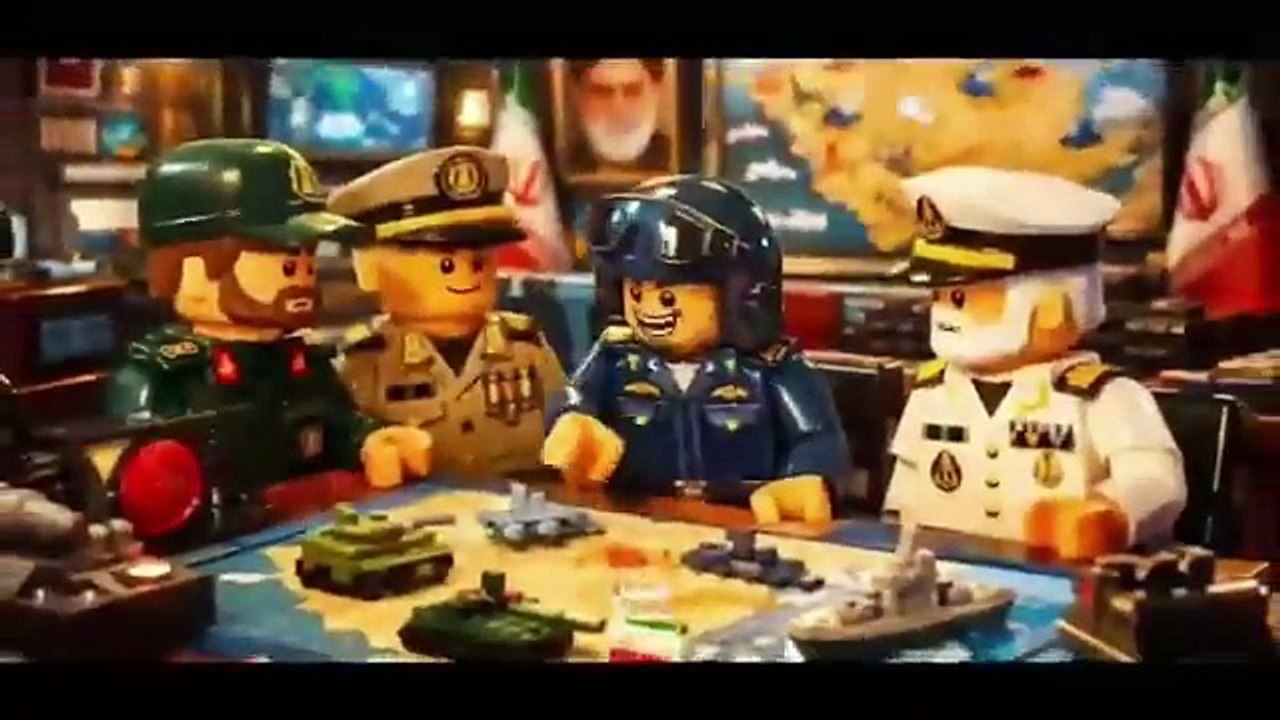 Guerre en Iran : Regardez la spectaculaire vidéo de propagande iranienne "façon Lego" diffusée à la télévision nationale mêlant Donald Trump, tirs de missiles et avions de combat