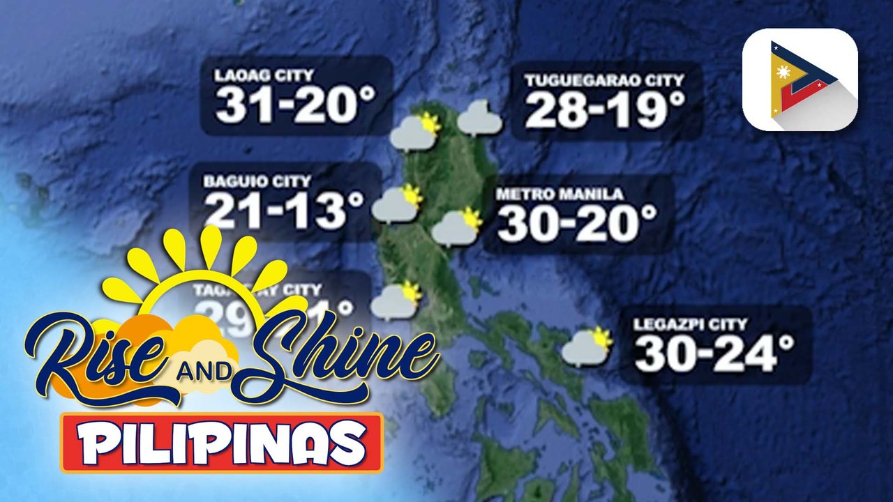 Luzon at Visayas, apektado ng amihan; silangang bahagi ng Mindanao, apektado ng trough ng bagyong nasa labas ng PAR