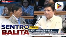 Sen. Lacson at Sen. Marcoleta, nagkainitan sa plenary session ng Senado | ulat ni Louisa Erispe
