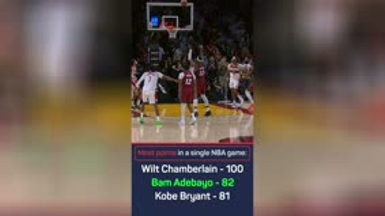 The moment Bam Adebayo surpassed Kobe Bryant