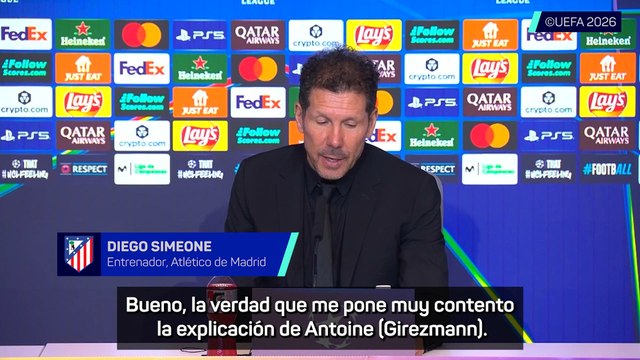 Simeone, sobre el futuro de Griezmann
