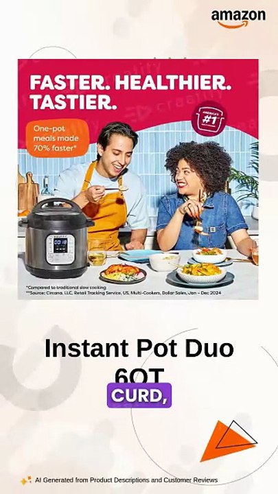 Instant Pot Duo 7-in-1 Electric Pressure Cooker Review | Smart Amazon Kitchen Gadget 🍲⚡