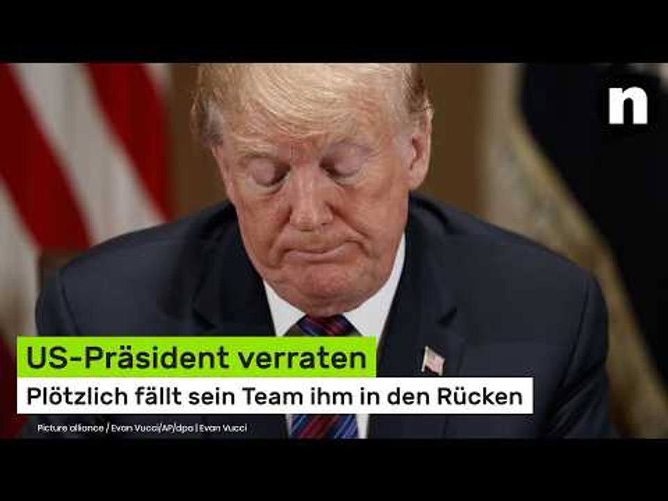 Donald Trump: US-Präsident verraten - plötzlich fällt sein Team ihm in den Rücken