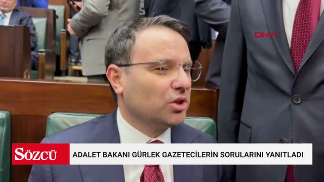 Adalet Bakanı Gürlek gazetecilerin sorularını yanıtladı