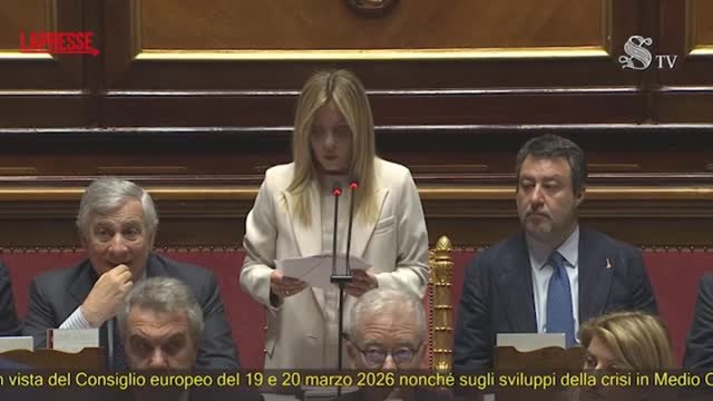 Iran, Meloni: «Qui non c'è un governo che si sottrae al confronto parlamentare»