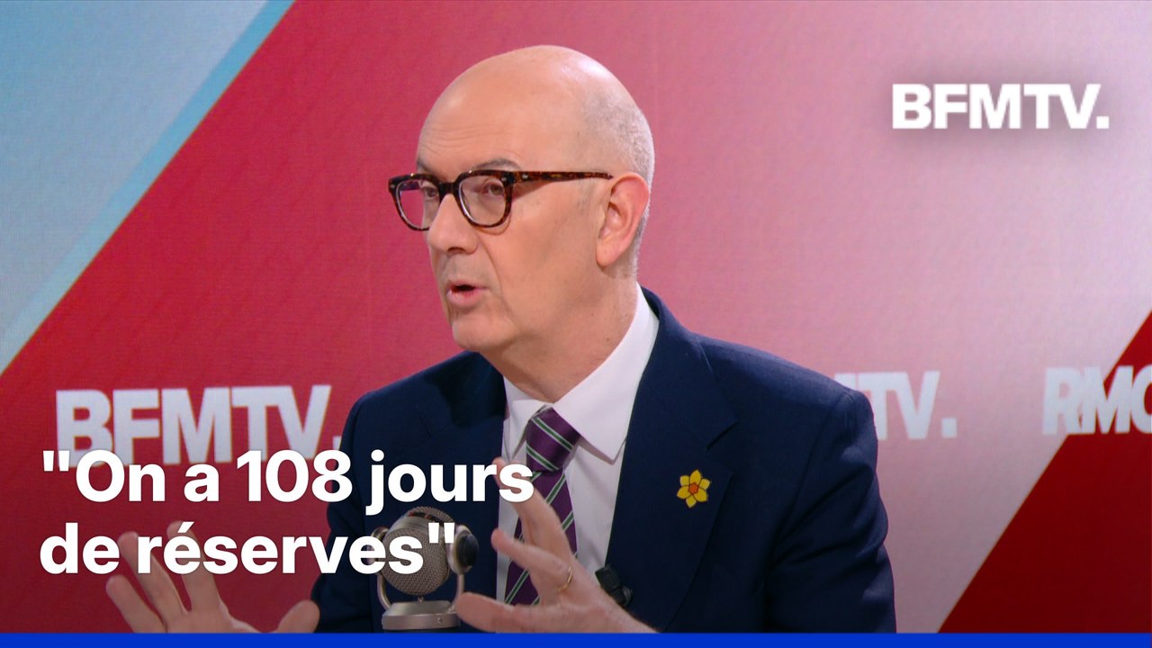 Stocks stratégiques de pétrole: "On a 108 jours de réserves", selon Roland Lescure, ministre de l'Economie et des Finances