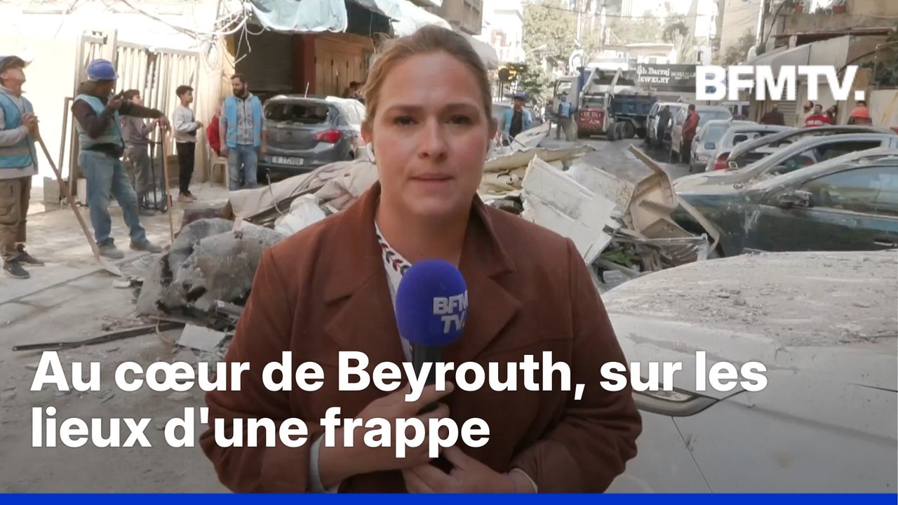 Guerre au Moyen-Orient: BFMTV au cœur de Beyrouth, sur les lieux d'une frappe