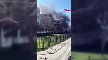 İstanbul'da 3 katlı binada büyük yangın