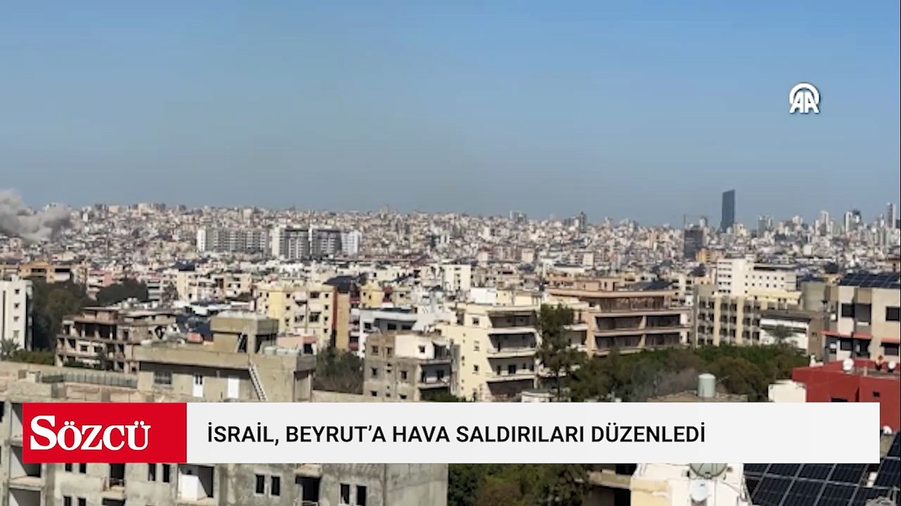 İsrail, Lübnan'ın başkenti Beyrut'taki Dahiye bölgesine hava saldırıları düzenledi