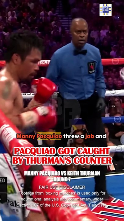 Manny Pacquiao GETS HIT by Keith Thurman! But shows HE'S STILL STRONG!
