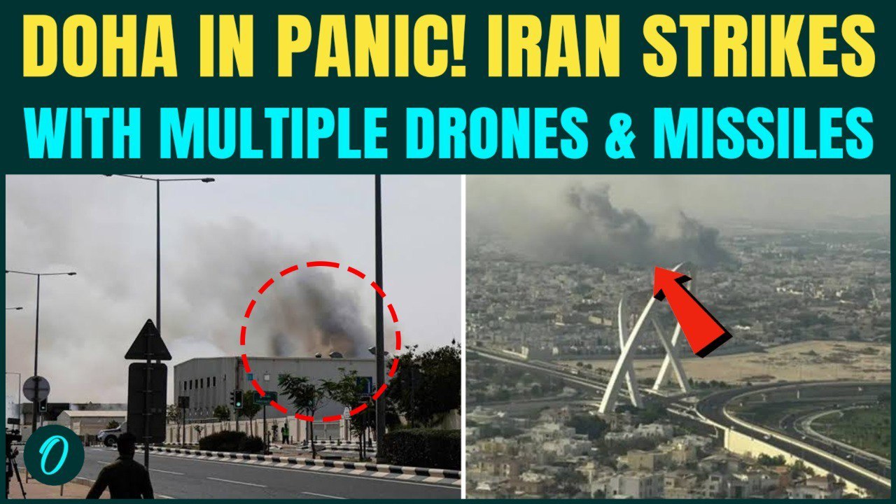 Doha Under ATTACK! Iran POUNDS Qatar’s Capital With Multiple KAMIKAZE Drones  & FATTAH Missiles