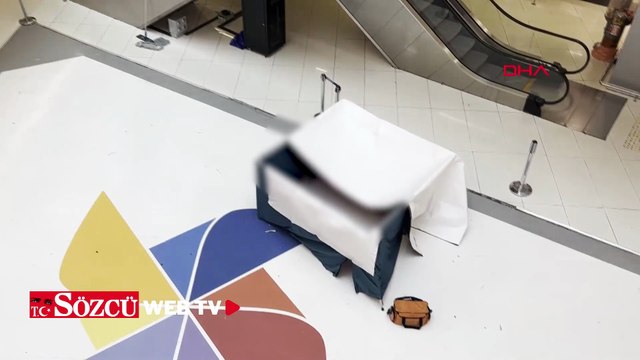 AVM'de feci ölüm: En üst kattan zemine çakıldı!