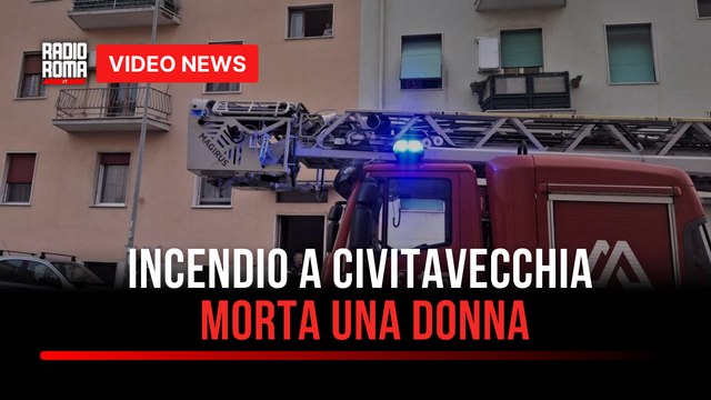 Incendio a Civitavecchia, morta una donna
