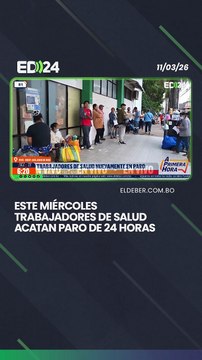 Este miércoles trabajadores de salud acatan paro de 24 horas