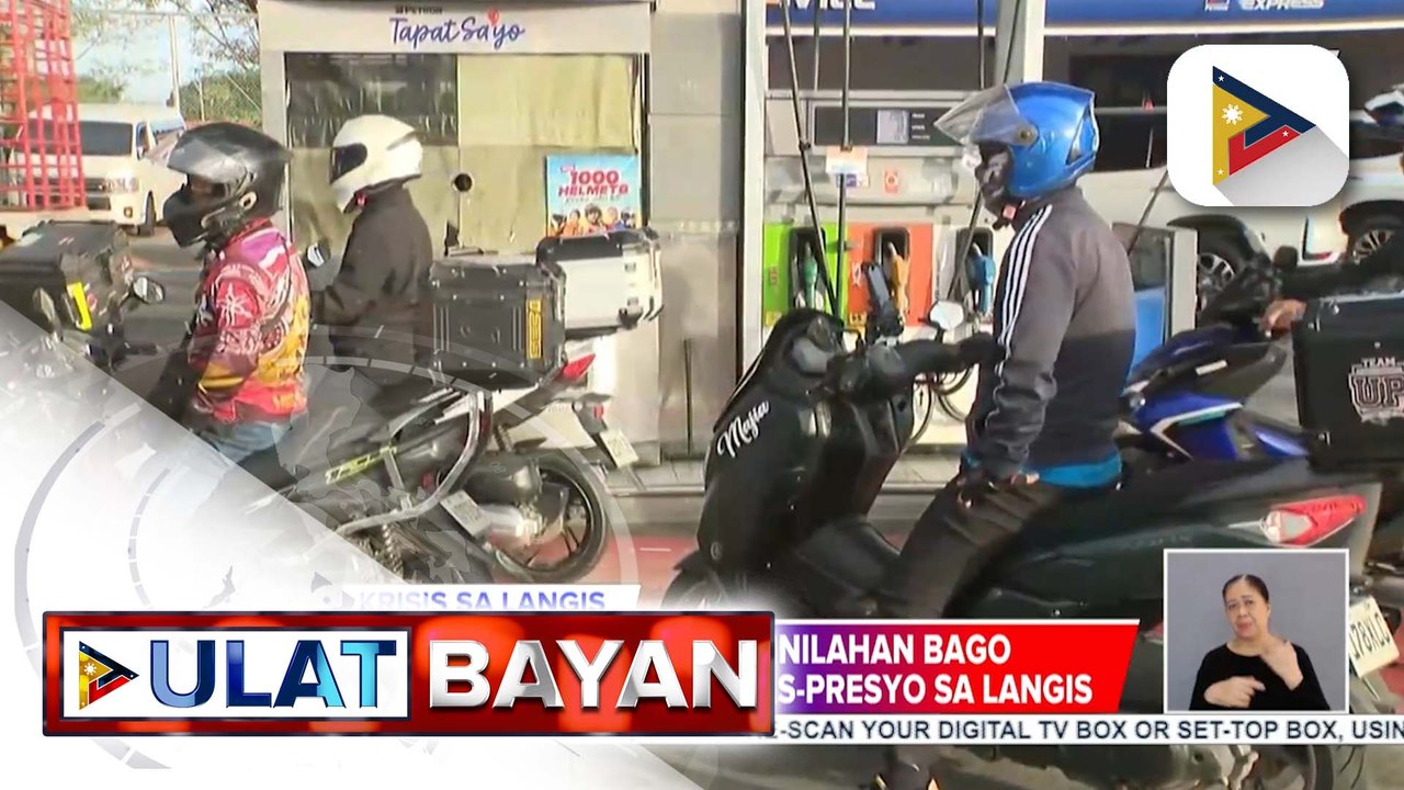 Ilang gasolinahan, pinilahan bago ang pagpapatupad ng taas-presyo sa langis; presyo ng langis sa Pilipinas, apektado ng kasalukuyang tensyon sa Middle East | ulat ni Cleizl Pardilla