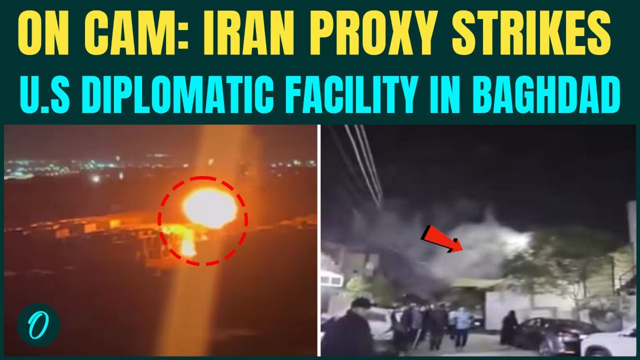 CHILLING Video: U.S Diplomats KILLED? Iran’s SHAHEED Drones Hit U.S Facility Near Baghdad Airport