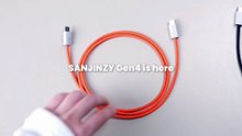 SANJINZY Gen4 240W Hyper-Thin USB 5 Metal USB-C Cable by SANJINZY