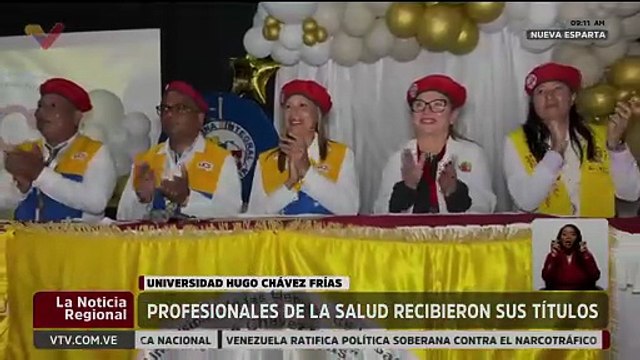 UCS Hugo Chávez Frías entregó títulos a nuevos profesionales de la salud en Nueva Esparta