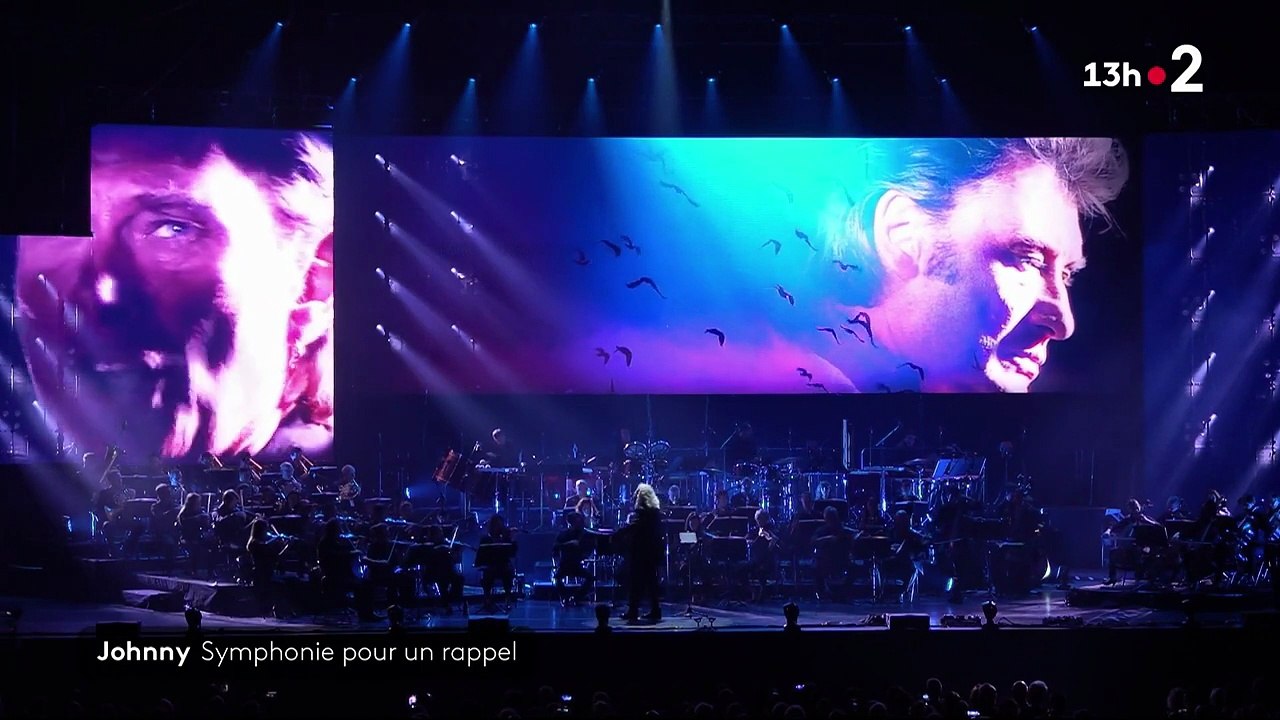 2024 – Johnny Hallyday – Le retour de la tournée Johnny Symphonique Tour (Journal de 13h, France 2, 20 Mars)