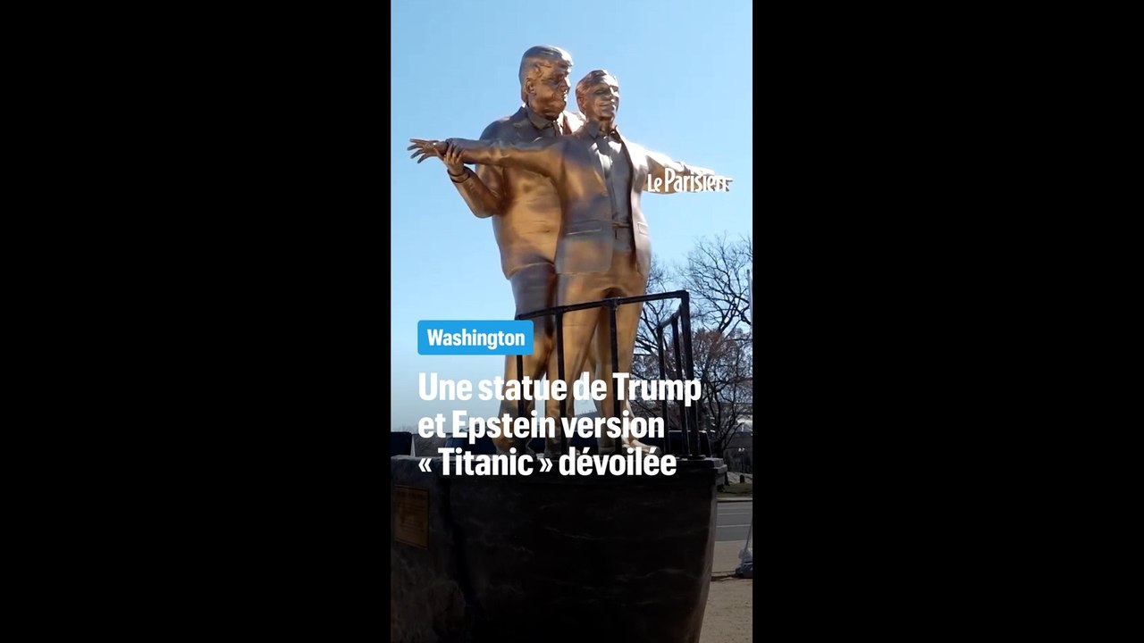 Une statue de Trump et Epstein version « Titanic » dévoilée à Washington