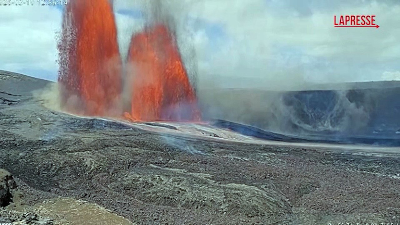 Hawaii, la nuova eruzione del vulcano Kilauea: fontane di lava alte fino a 300 metri