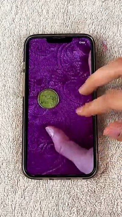 Coin trick for accurate nail sizing💅