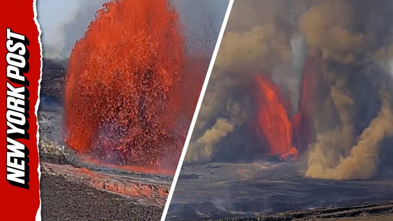 Volcano erupts towers of lava and plumes of ash in Hawaii