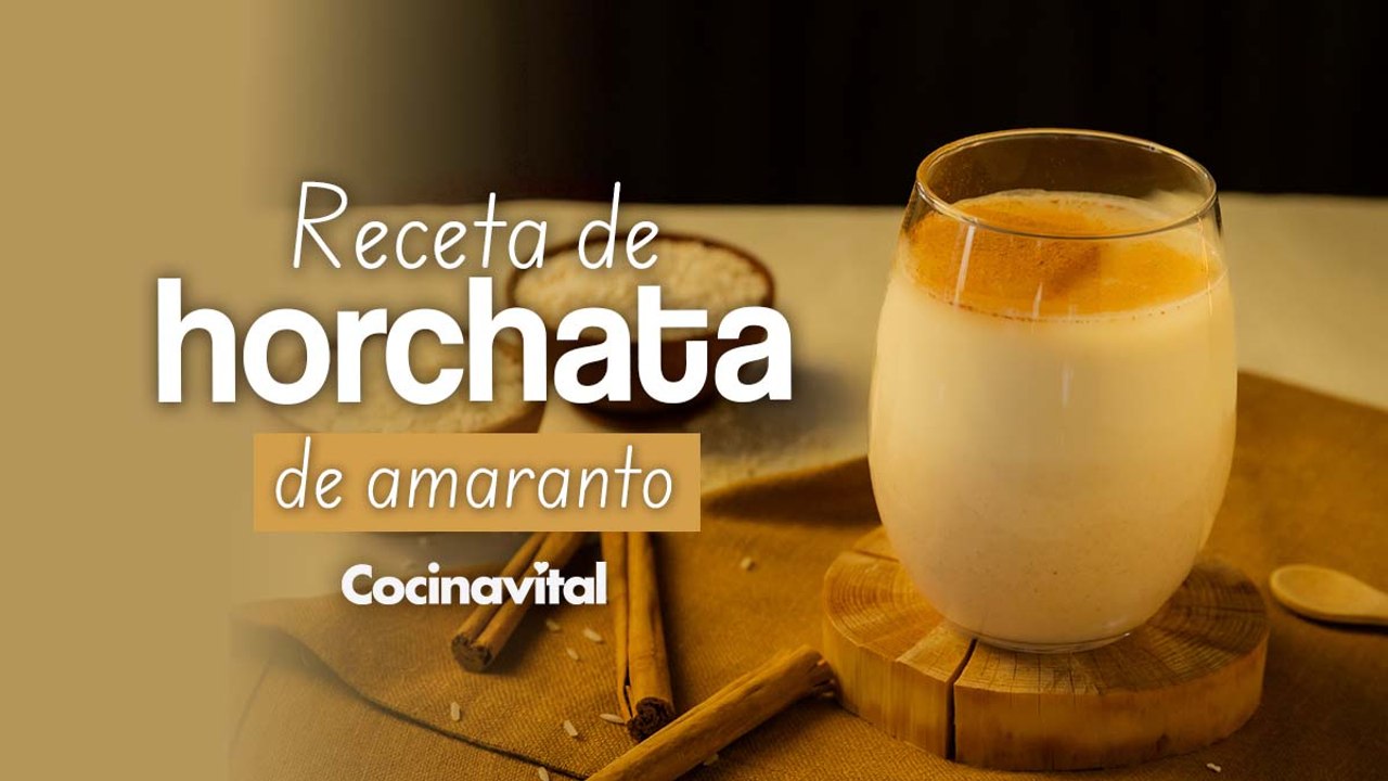 Receta de agua de horchata de amaranto