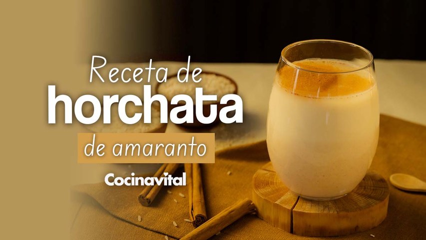 Receta de agua de horchata de amaranto