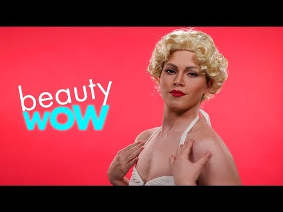 Man Becomes Marilyn Monroe With Makeup!