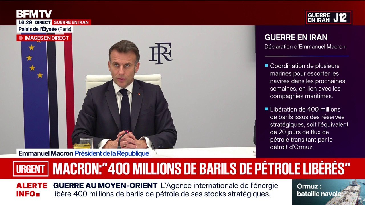 Pour Emmanuel Macron, la situation au Moyen-Orient ne doit pas détourner l'attention portée à la guerre en Ukraine