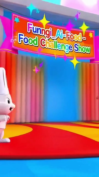 Funngi_Ai_Food: Fruit Food Challenge with Rabbit & Monkey!