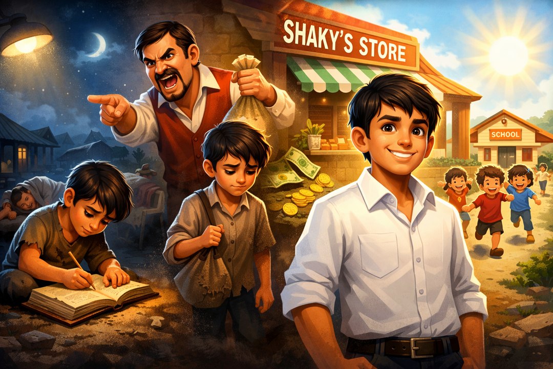 Never stop dreaming… your future is waiting / The Poor Boy Who Became Successful