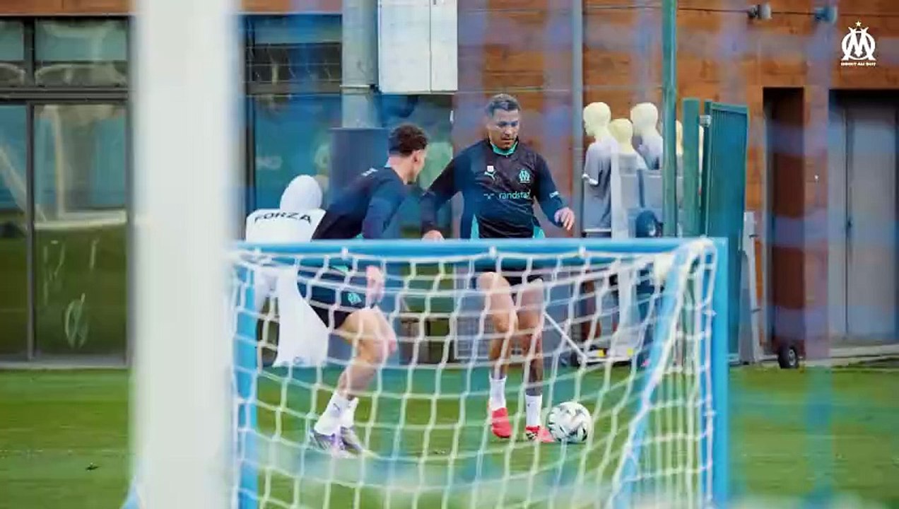 À l'entraînement avant OM-Auxerre