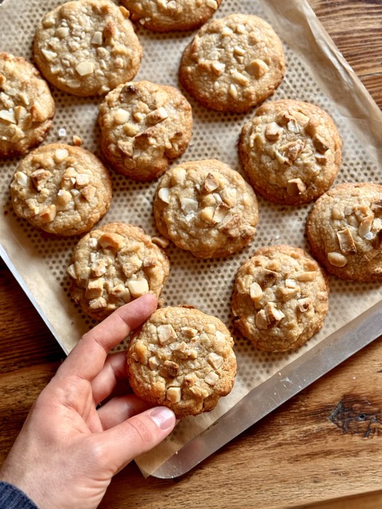 Cookies Macadamia Chocolat Blanc façon Starbucks | Recette de Cookies  | Les Archives de Willy Ep1