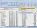 Excel 2007 Demo: Freeze rows & columns
