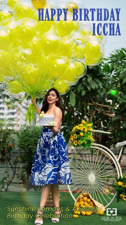 Happy Birthday Iccha 🍋 | Lemon Garden Birthday Party with Cake & Outdoor Décor by Look N Feel - Event Solutions