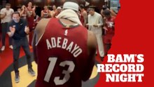 Bam Adebayo celebrates historic night with emotional locker room moment