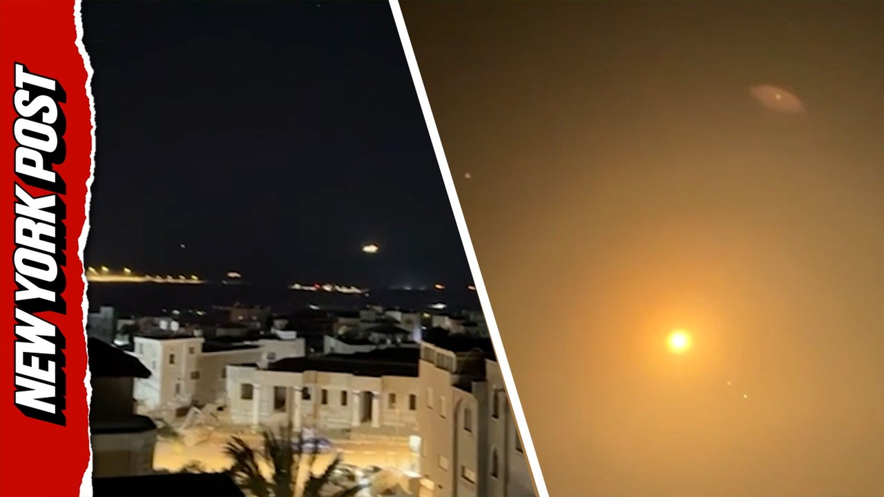 Watch Israeli air defense intercept Iranian missiles over Haifa