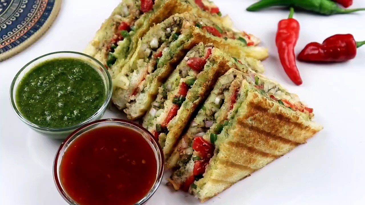Grilled Veg Sandwich Street Style  1080p