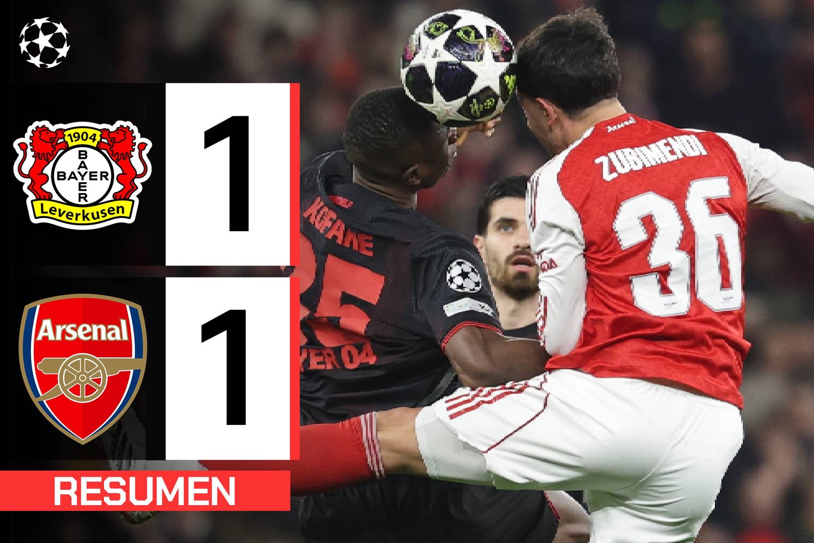 Bayer Leverkusen 1-1 Arsenal | Resumen Champions League