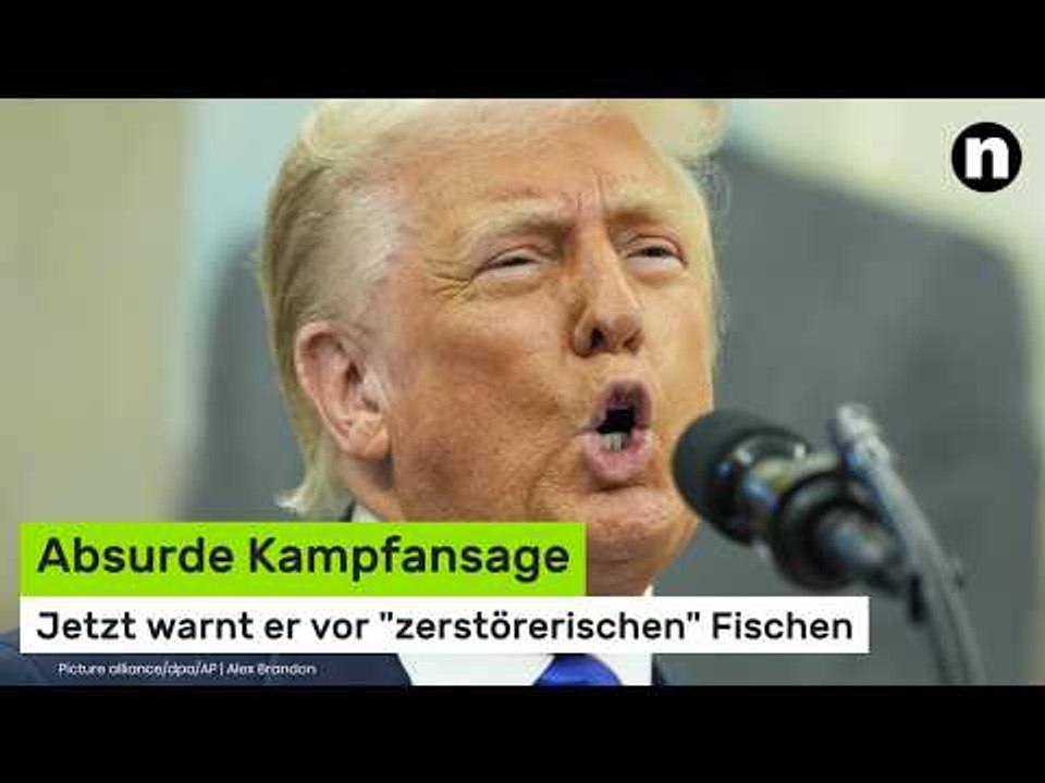 Trump erklärt den nächsten 'Krieg': Absurde Kampfansage - er warnt vor 'zerstörerischen' Fischen