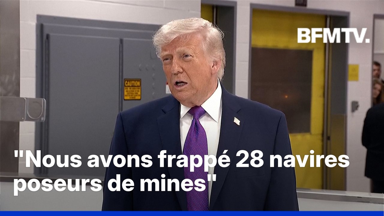 Donald Trump affirme que l'armée américaine a détruit "28 navires poseurs de mines" iraniens