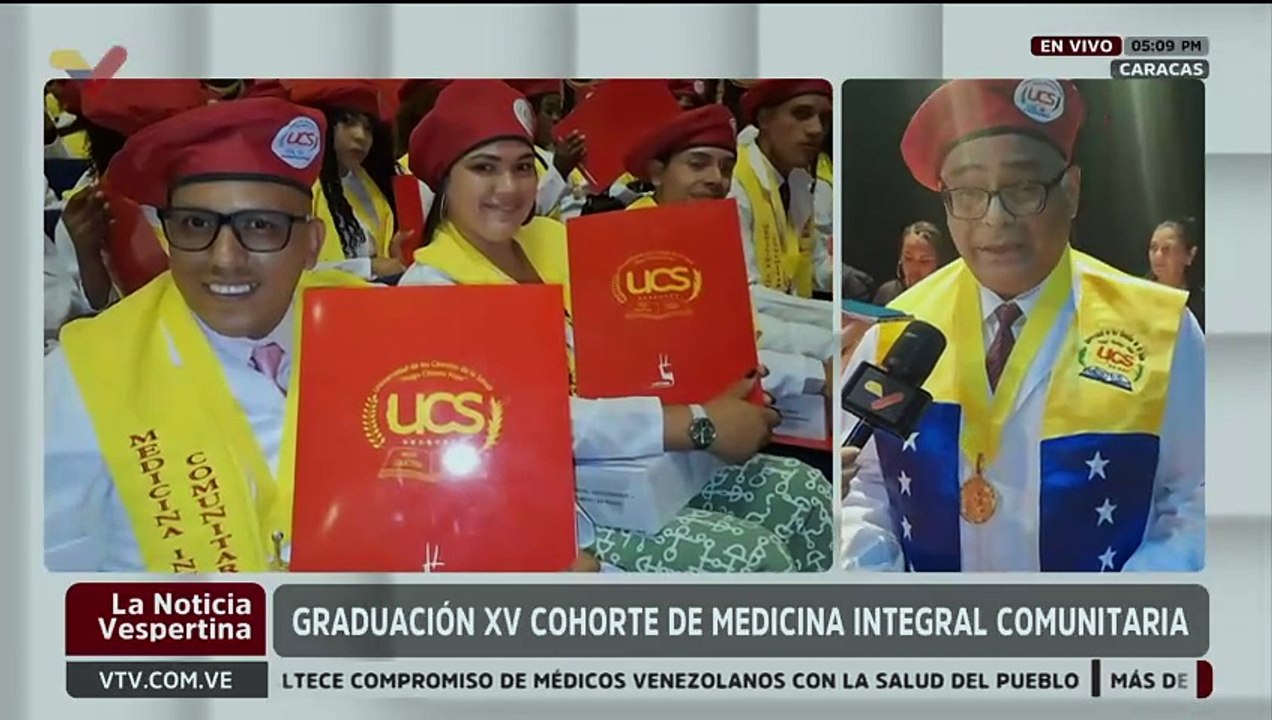 Caracas | Más de mil 660 médicos integrales son egresados en la XV cohorte de la UCS