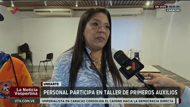 Caracas | Personal de Unearte participa en taller teórico-práctico de primeros auxilios