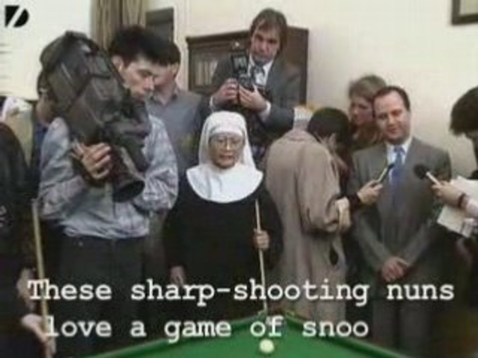 Nuns Playing Pool