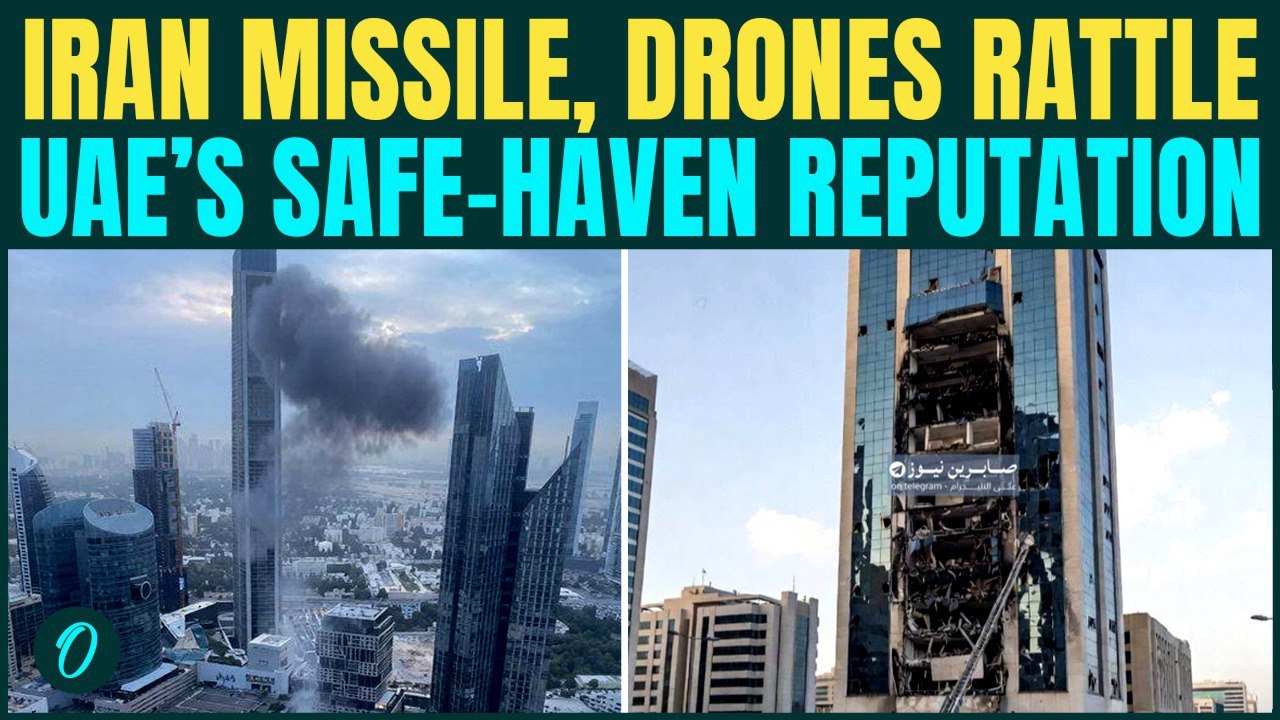 Dubai Shaken by Iranian Missiles, Drones | Burj Khalifa Area Hit by Debris, Tourists Flee in PANIC